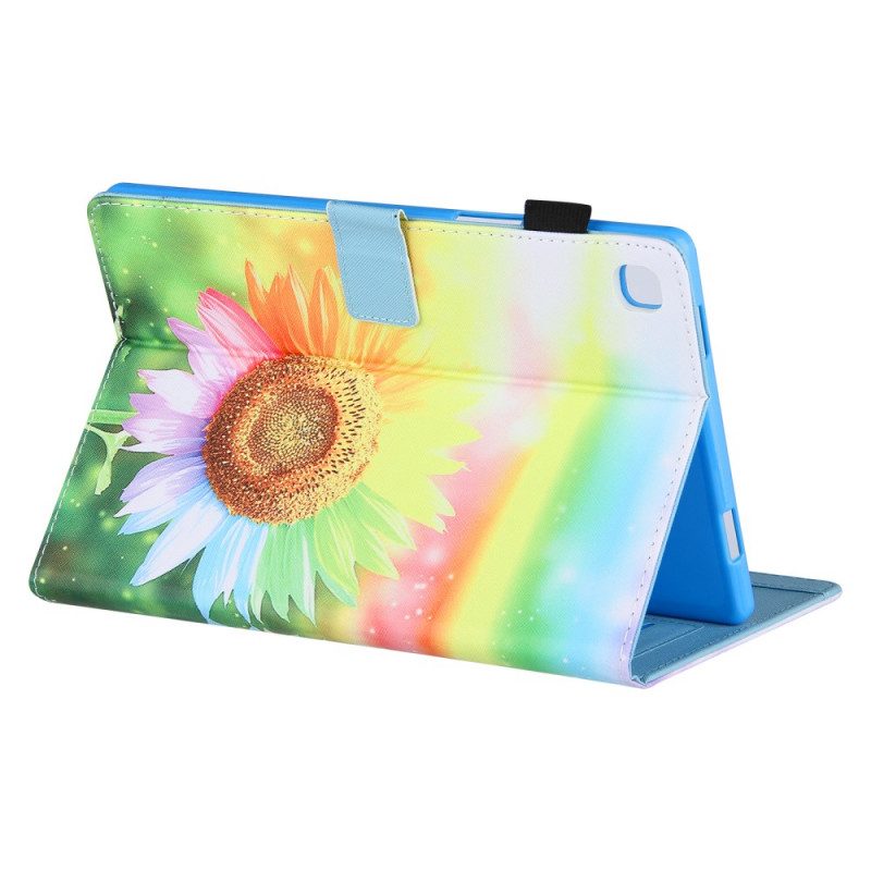 Custodia A Portafoglio Samsung Galaxy Tab A8 (2021) Fiori Al Sole