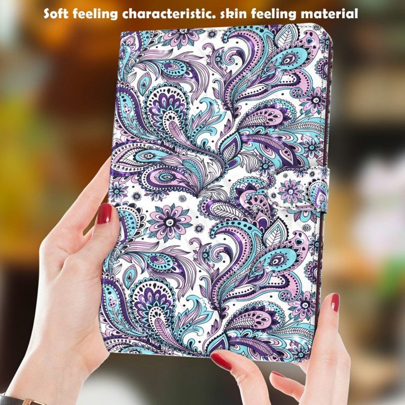 Custodia A Portafoglio Samsung Galaxy Tab A8 (2021) Paisley