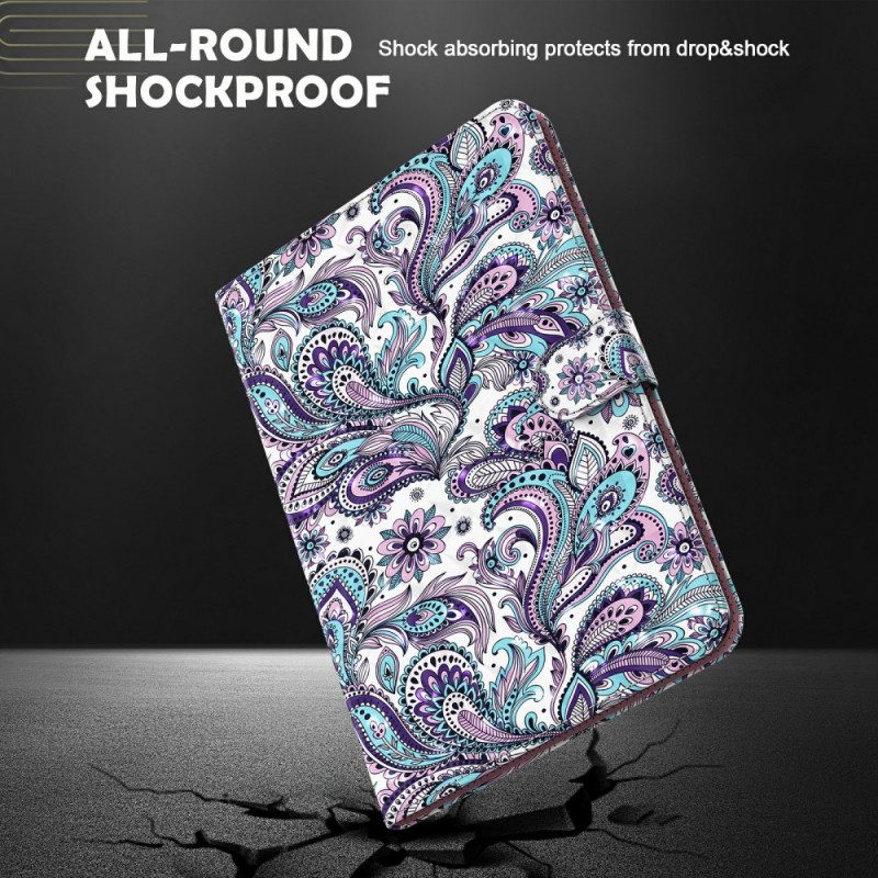 Custodia A Portafoglio Samsung Galaxy Tab A8 (2021) Paisley