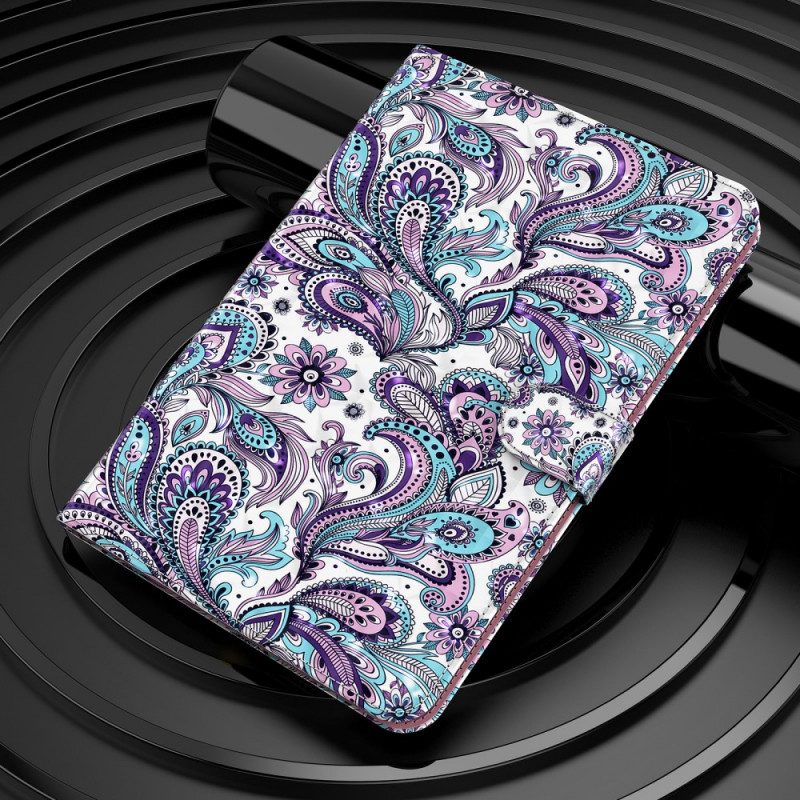 Custodia A Portafoglio Samsung Galaxy Tab A8 (2021) Paisley