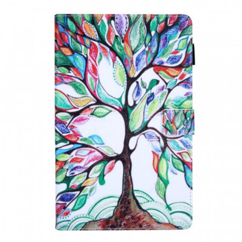 Custodia in pelle Samsung Galaxy Tab A8 (2021) Albero Multicolore