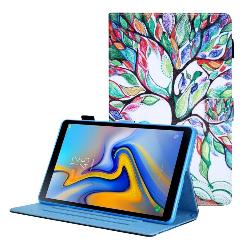 Custodia in pelle Samsung Galaxy Tab A8 (2021) Albero Multicolore