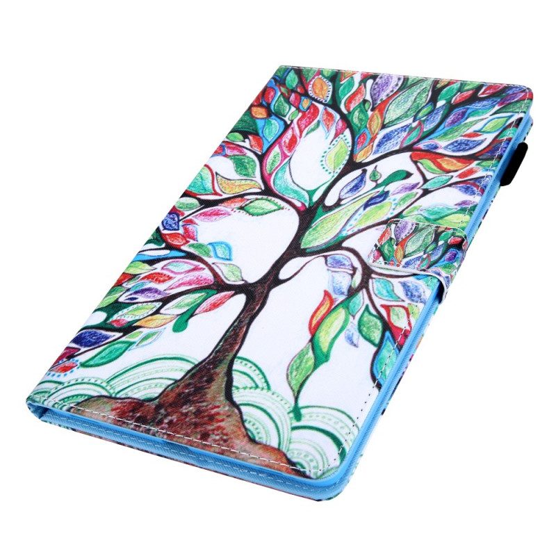 Custodia in pelle Samsung Galaxy Tab A8 (2021) Albero Multicolore