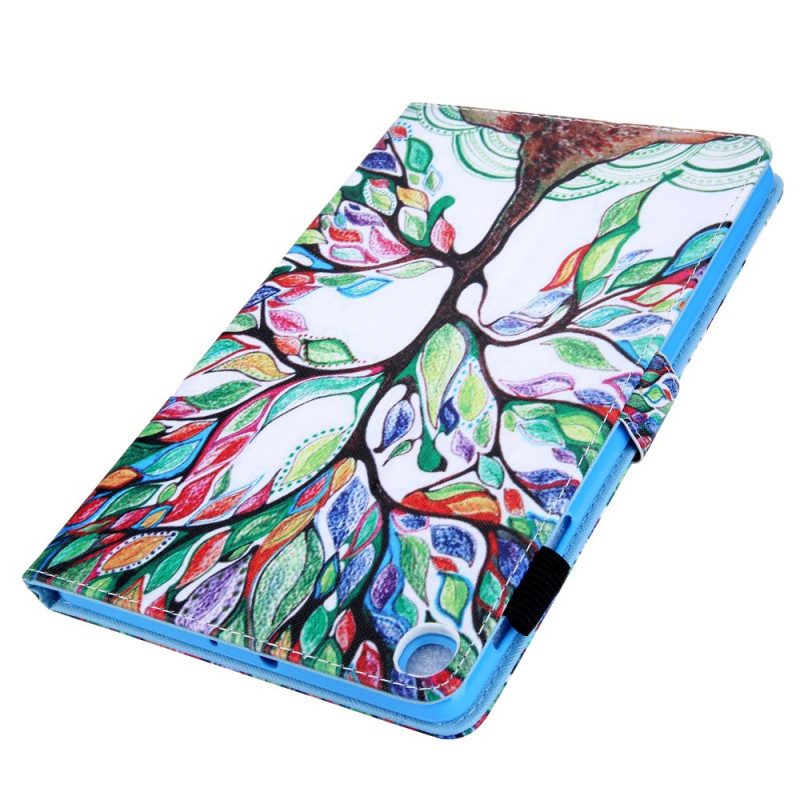 Custodia in pelle Samsung Galaxy Tab A8 (2021) Albero Multicolore