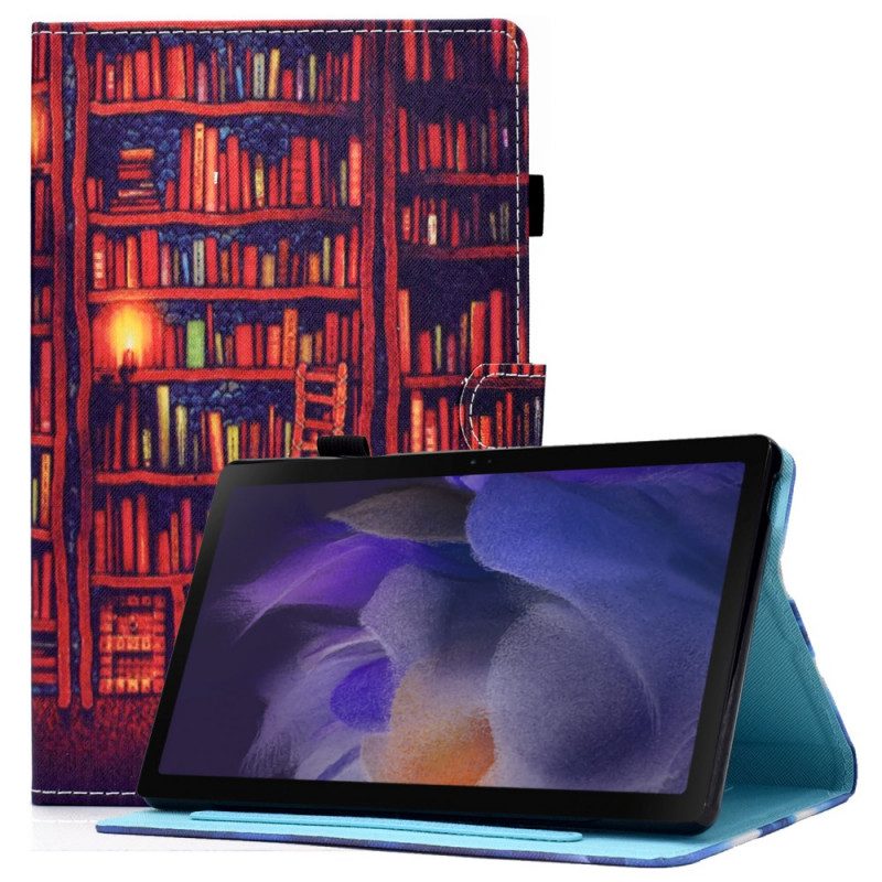 Custodia in pelle Samsung Galaxy Tab A8 (2021) Biblioteca