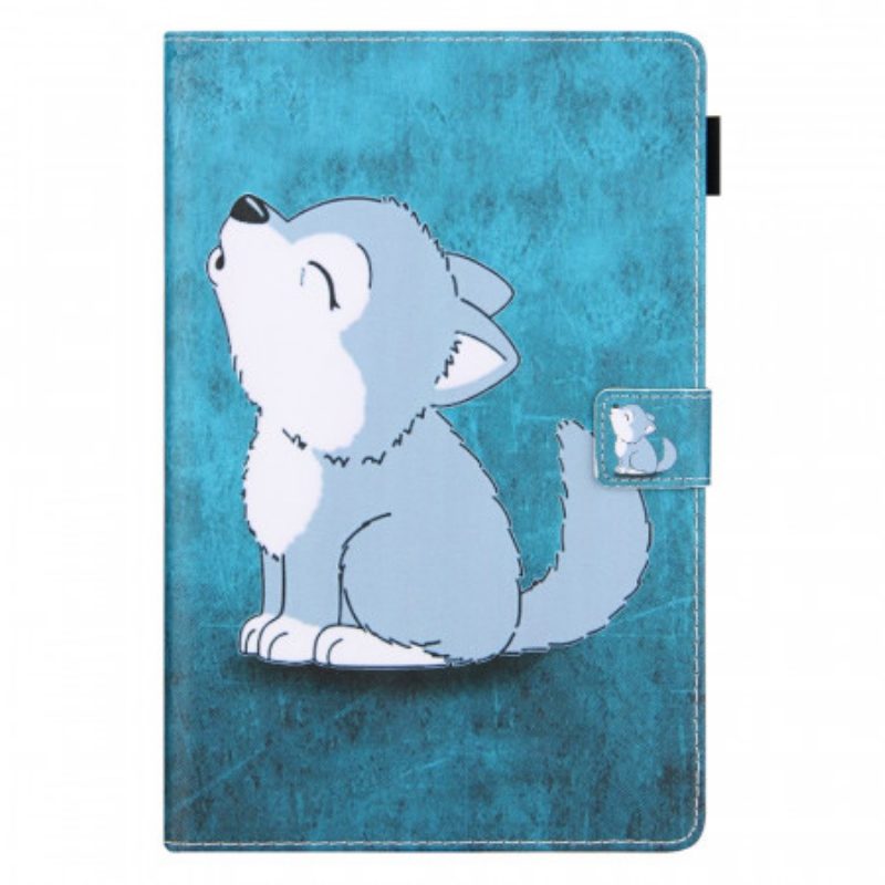 Custodia in pelle Samsung Galaxy Tab A8 (2021) Cucciolo