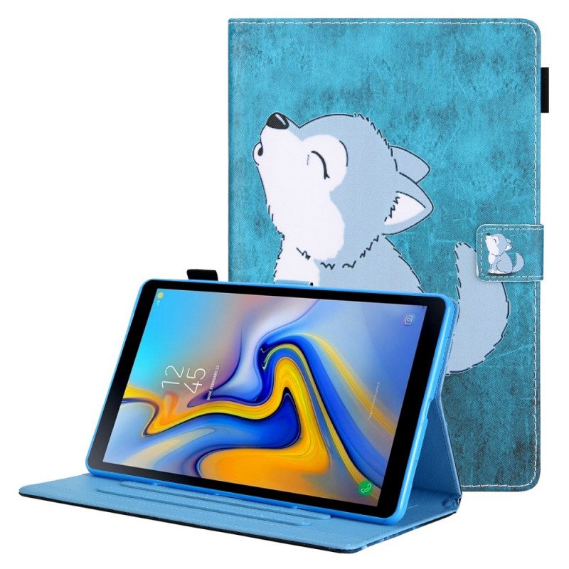 Custodia in pelle Samsung Galaxy Tab A8 (2021) Cucciolo