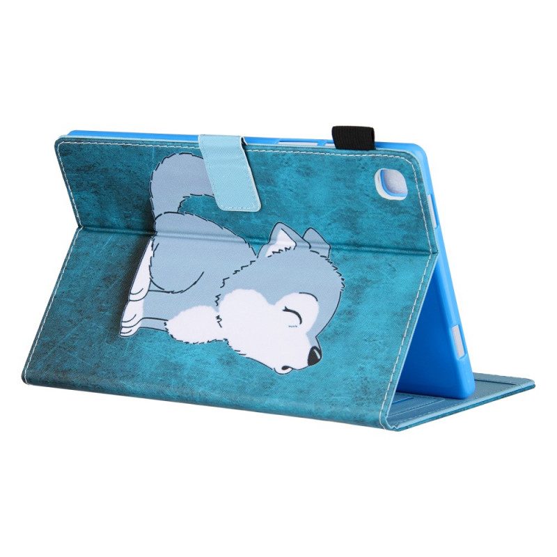 Custodia in pelle Samsung Galaxy Tab A8 (2021) Cucciolo