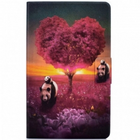 Custodia in pelle Samsung Galaxy Tab A8 (2021) Cuore Di Panda