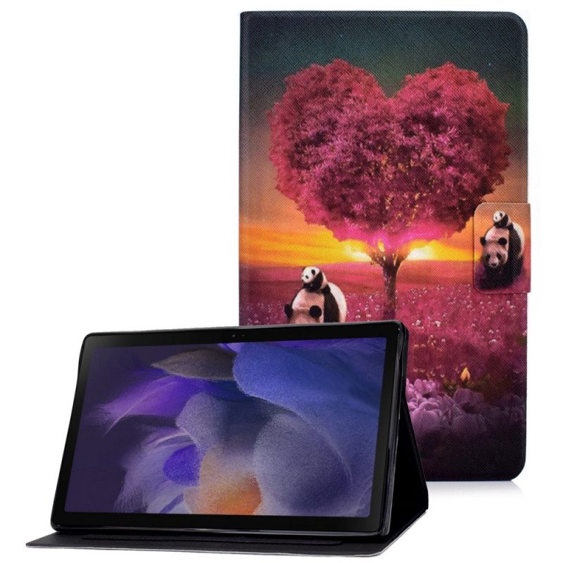 Custodia in pelle Samsung Galaxy Tab A8 (2021) Cuore Di Panda