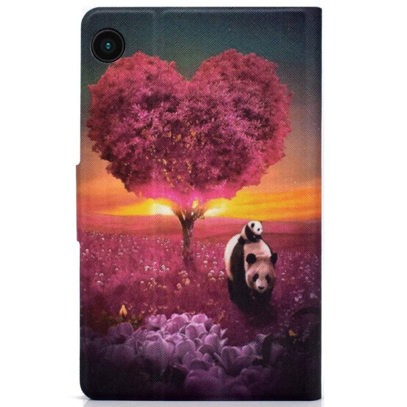 Custodia in pelle Samsung Galaxy Tab A8 (2021) Cuore Di Panda