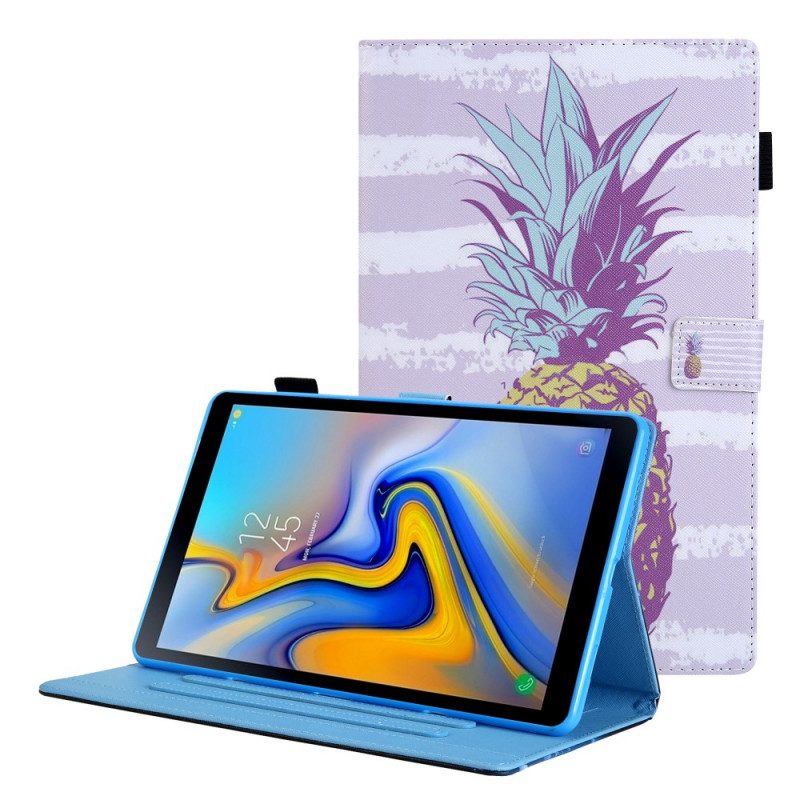 Custodia in pelle Samsung Galaxy Tab A8 (2021) Disegno Di Ananas