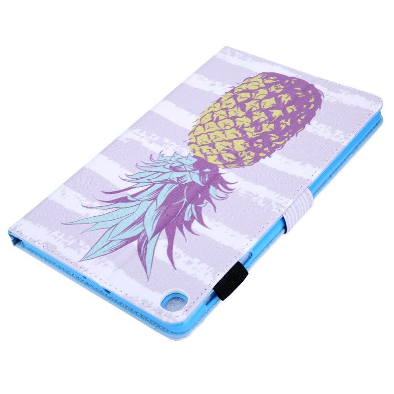 Custodia in pelle Samsung Galaxy Tab A8 (2021) Disegno Di Ananas