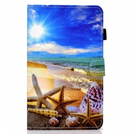 Custodia in pelle Samsung Galaxy Tab A8 (2021) Divertimento In Spiaggia
