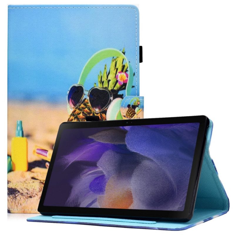 Custodia in pelle Samsung Galaxy Tab A8 (2021) Divertimento In Spiaggia