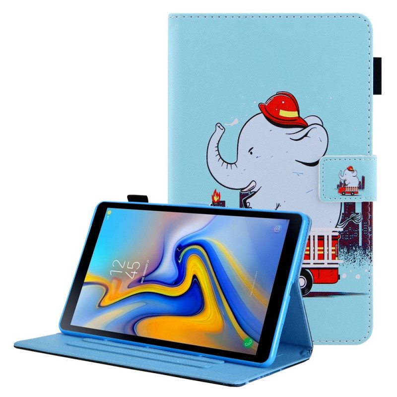 Custodia in pelle Samsung Galaxy Tab A8 (2021) Elefante Pompiere