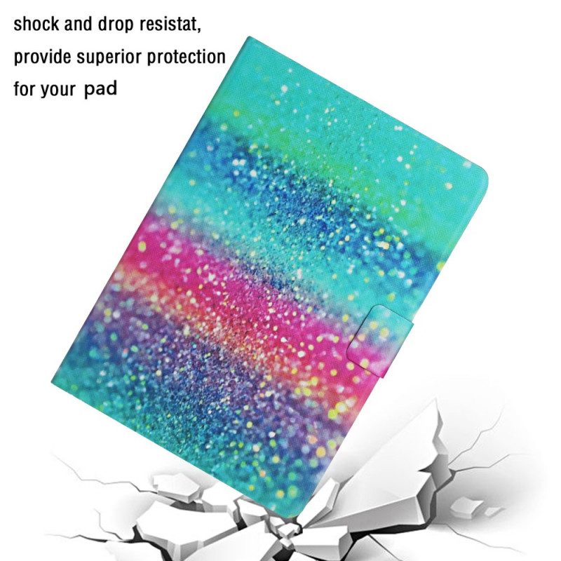 Custodia in pelle Samsung Galaxy Tab A8 (2021) Elemento Paillettes