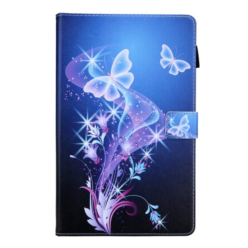 Custodia in pelle Samsung Galaxy Tab A8 (2021) Farfalle Colorate