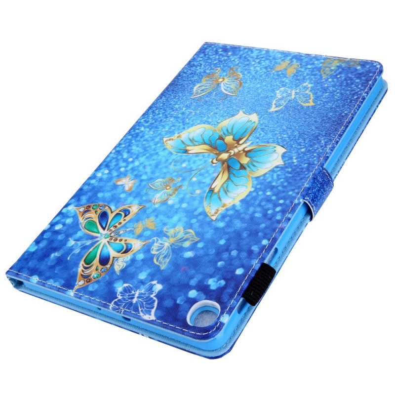 Custodia in pelle Samsung Galaxy Tab A8 (2021) Farfalle Colorate