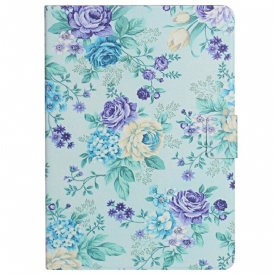 Custodia in pelle Samsung Galaxy Tab A8 (2021) Fiori Fiori Fiori