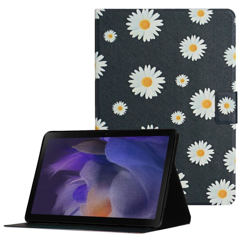 Custodia in pelle Samsung Galaxy Tab A8 (2021) Fiori Fiori Fiori