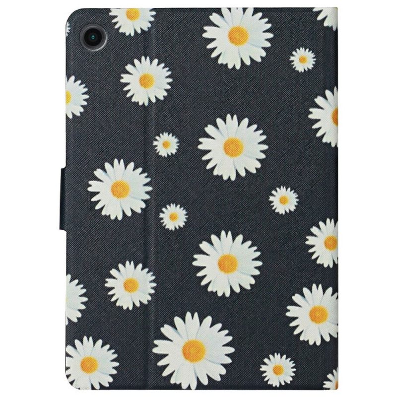 Custodia in pelle Samsung Galaxy Tab A8 (2021) Fiori Fiori Fiori