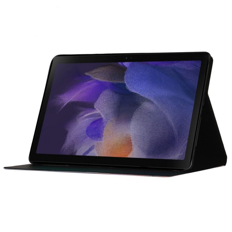 Custodia in pelle Samsung Galaxy Tab A8 (2021) Fiori Fiori Fiori