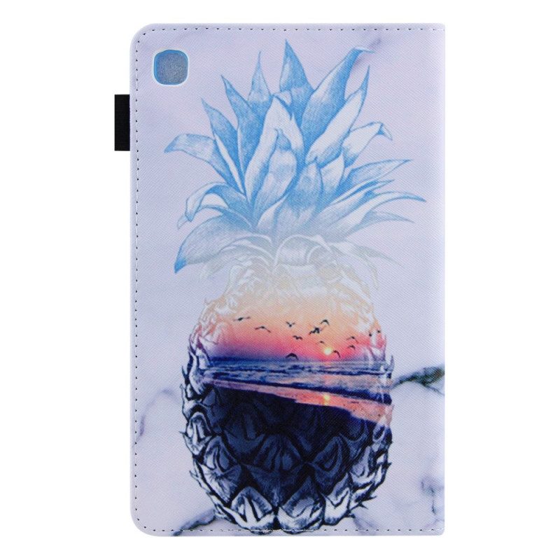 Custodia in pelle Samsung Galaxy Tab A8 (2021) Modello Di Ananas