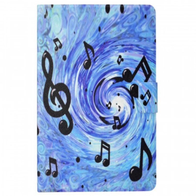 Custodia in pelle Samsung Galaxy Tab A8 (2021) Note Musicali