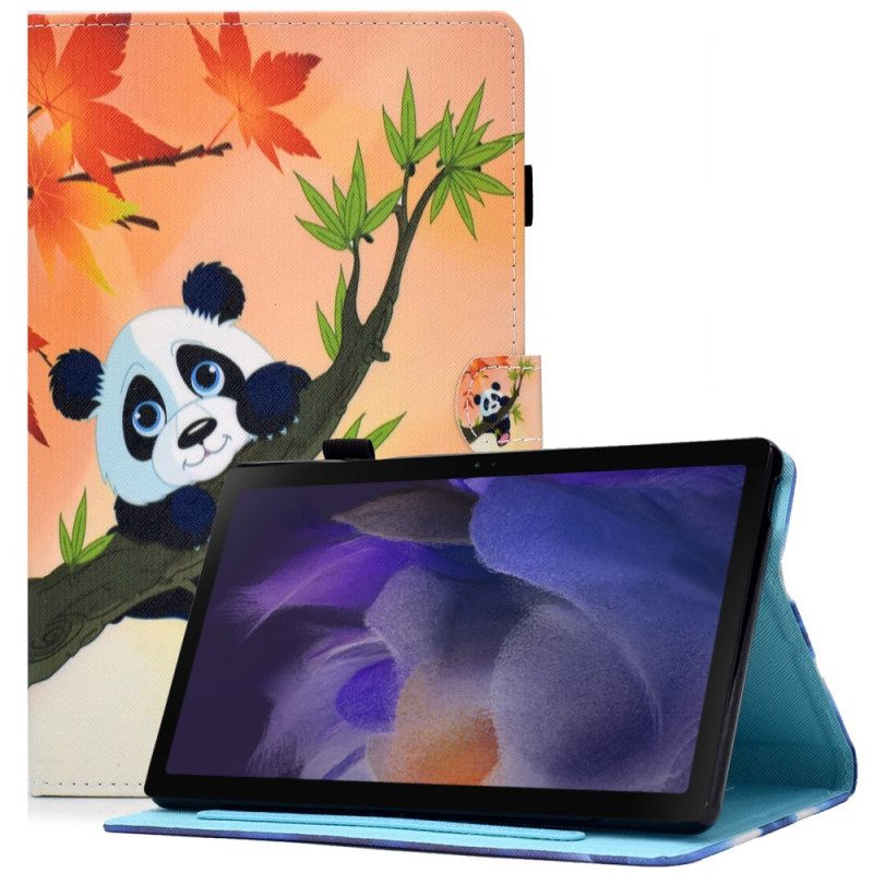 Custodia in pelle Samsung Galaxy Tab A8 (2021) Panda Carino