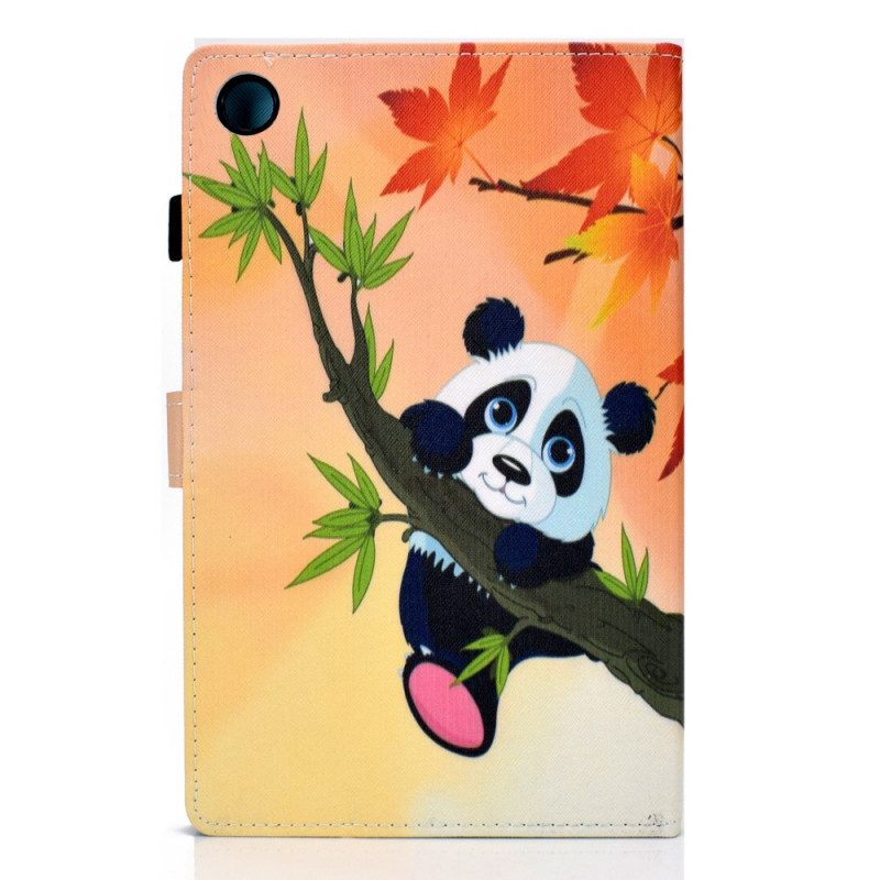 Custodia in pelle Samsung Galaxy Tab A8 (2021) Panda Carino