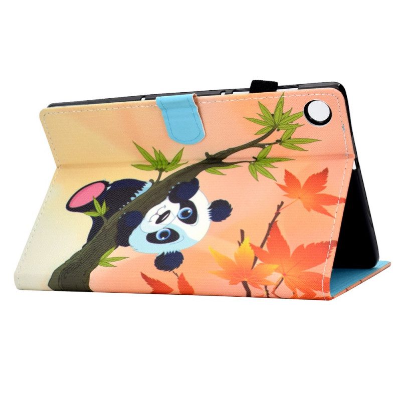 Custodia in pelle Samsung Galaxy Tab A8 (2021) Panda Carino