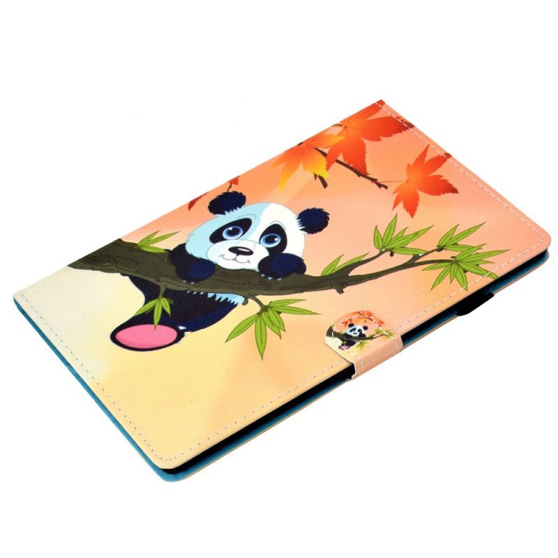 Custodia in pelle Samsung Galaxy Tab A8 (2021) Panda Carino