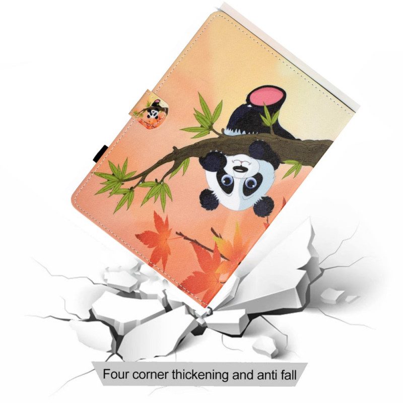 Custodia in pelle Samsung Galaxy Tab A8 (2021) Panda Carino