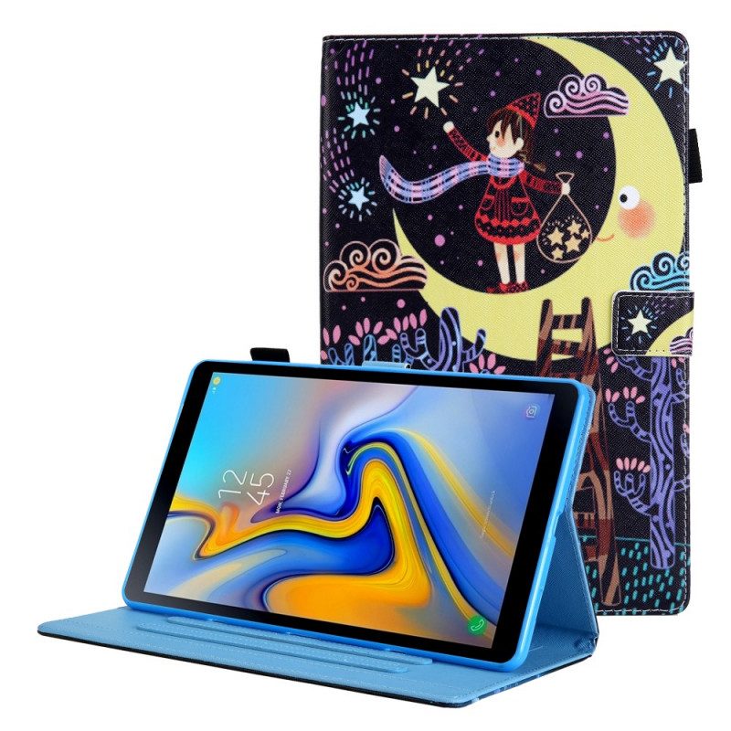 Custodia in pelle Samsung Galaxy Tab A8 (2021) La Ragazza Della Luna