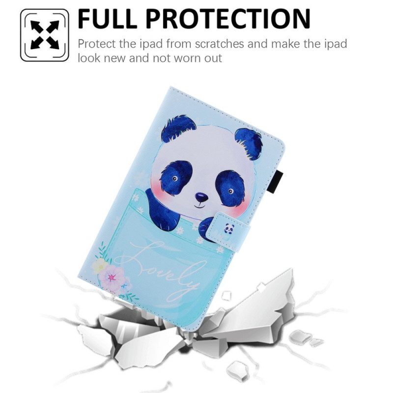 Custodia in pelle Samsung Galaxy Tab A8 (2021) Simpatico Panda