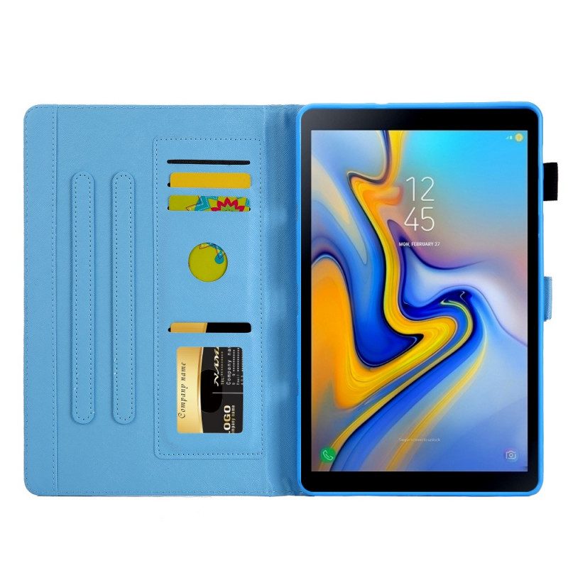 Folio Cover Samsung Galaxy Tab A8 (2021) Disegno Floreale