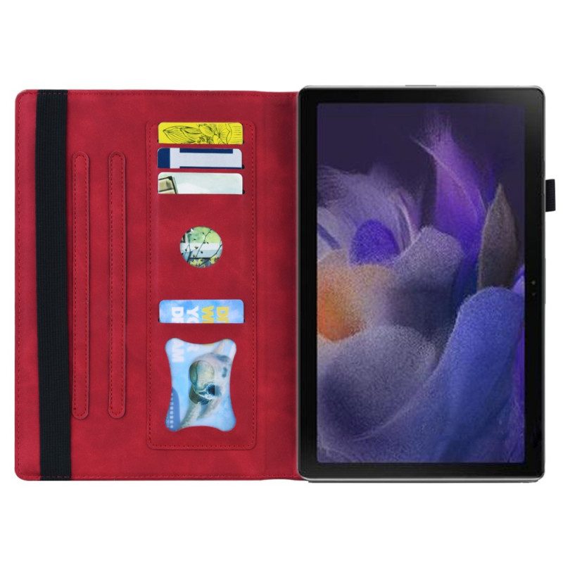 Folio Cover Samsung Galaxy Tab A8 (2021) Effetto Pelle Da Lavoro