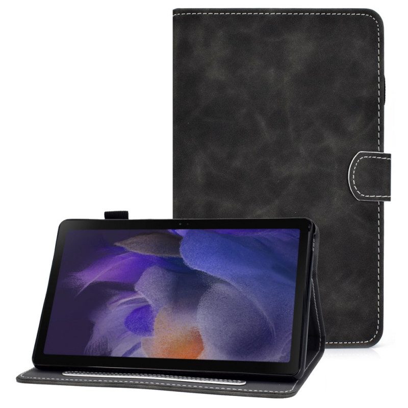 Folio Cover Samsung Galaxy Tab A8 (2021) Effetto Pelle Dal Design Vintage