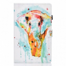 Folio Cover Samsung Galaxy Tab A8 (2021) Elefante Dell'acquerello