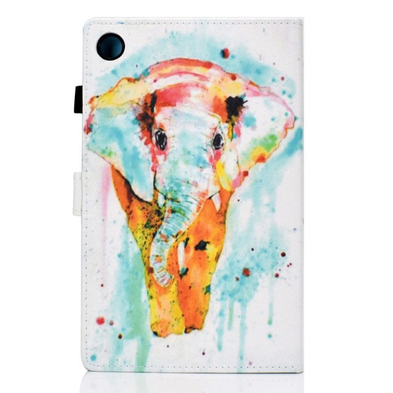 Folio Cover Samsung Galaxy Tab A8 (2021) Elefante Dell'acquerello