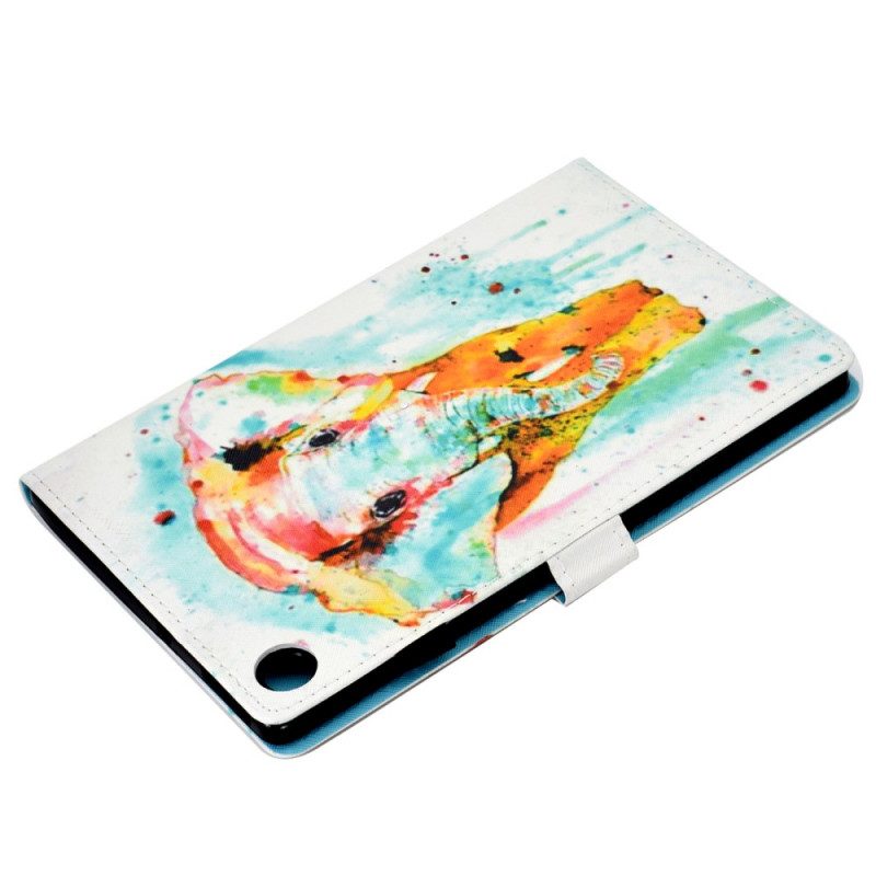 Folio Cover Samsung Galaxy Tab A8 (2021) Elefante Dell'acquerello