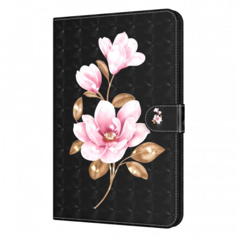 Folio Cover Samsung Galaxy Tab A8 (2021) Fiori D'albero In Ecopelle