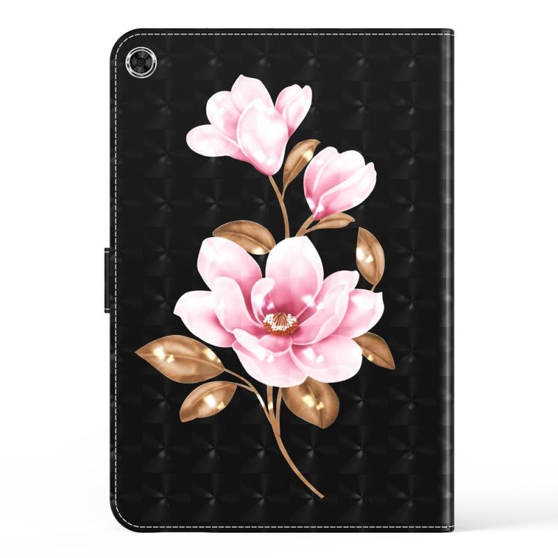 Folio Cover Samsung Galaxy Tab A8 (2021) Fiori D'albero In Ecopelle