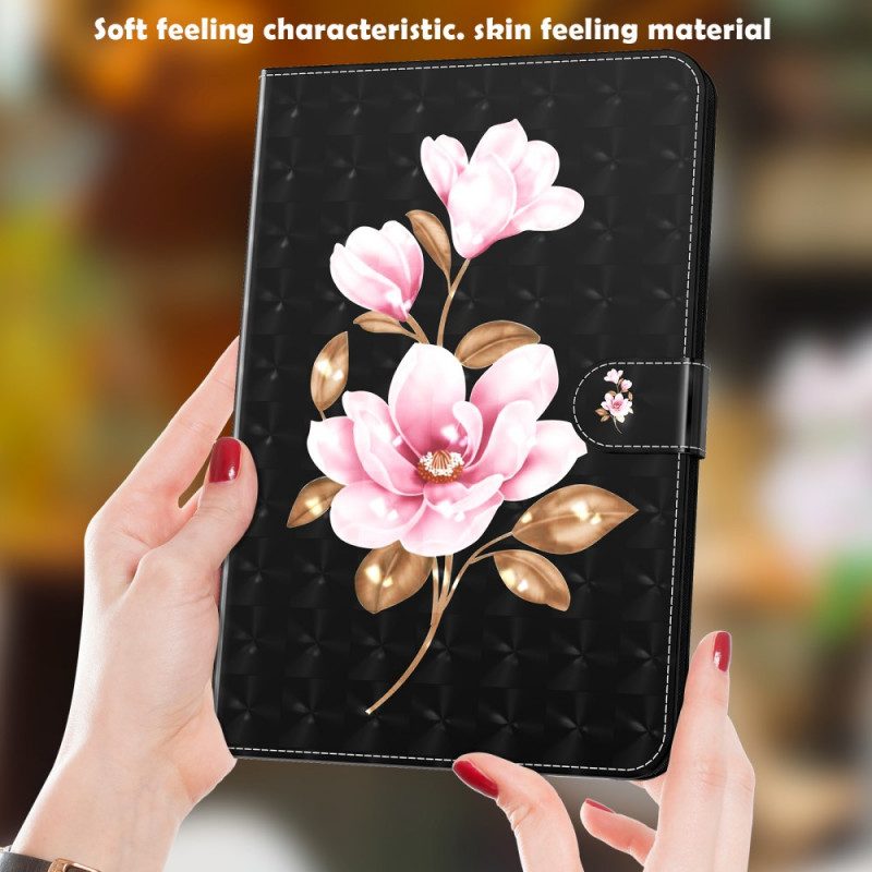 Folio Cover Samsung Galaxy Tab A8 (2021) Fiori D'albero In Ecopelle