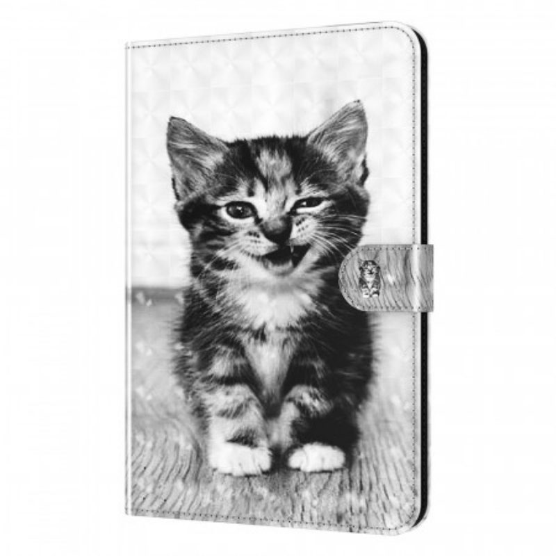 Folio Cover Samsung Galaxy Tab A8 (2021) Gattino In Ecopelle