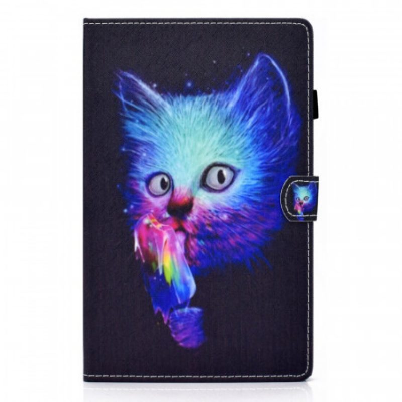 Folio Cover Samsung Galaxy Tab A8 (2021) Gatto Psicopatico