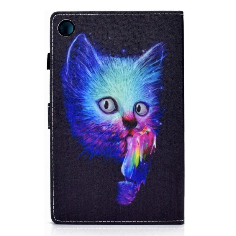 Folio Cover Samsung Galaxy Tab A8 (2021) Gatto Psicopatico