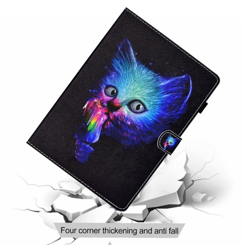 Folio Cover Samsung Galaxy Tab A8 (2021) Gatto Psicopatico