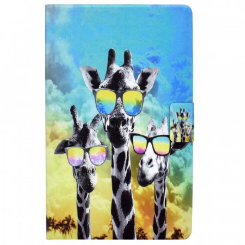 Folio Cover Samsung Galaxy Tab A8 (2021) Giraffe Funky